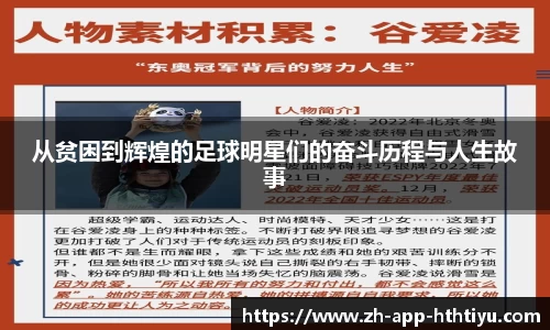 从贫困到辉煌的足球明星们的奋斗历程与人生故事